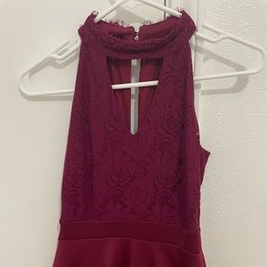 Francesca’s Maroon Dress